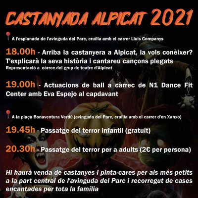 Castanyada i Halloween a Alpicat, 2021