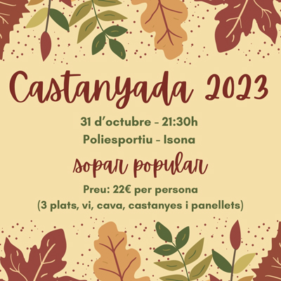 Castanyada a Isona, Isona i Conca Dellà, 2023