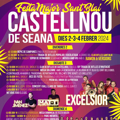 Festa Major de Sant Blai a Castellnou de Seana, 2024