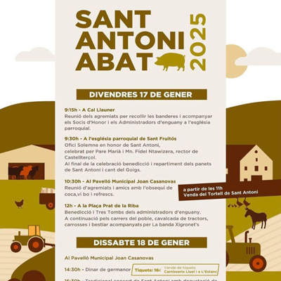 Festa de Sant Antoni Abat a Castellterçol, 2025