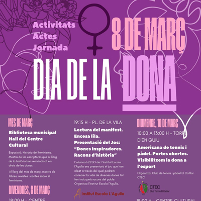 8M, Dia Internacional de les Dones al Catllar, 2024