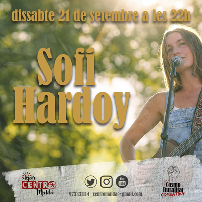 Concert de Sofi Hardoy, Bar Centro, Maldà, 2024