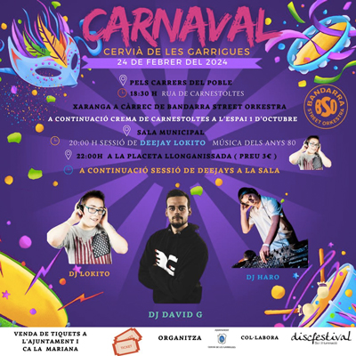 Carnaval a Cervià de les Garrigues, 2024