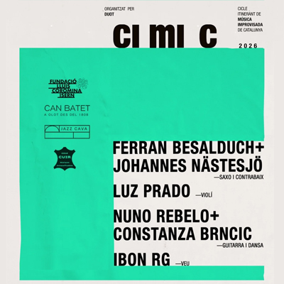 Cicle Itinerant de Música Improvisada de Catalunya (cIMIc), 2026