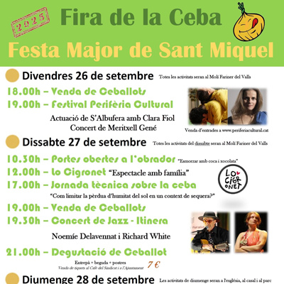 Fira de la Ceba i Festa Major de Sant Miquel a Ciutadilla, 2025