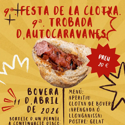 9a Festa de la Clotxa de Bovera, 2026