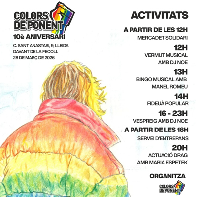 10è Aniversari de l’Associació Colors de Ponent, Lleida, 2026