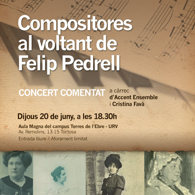 Concert comentat ‘Compositores al voltant de Pedrell’ - Accent Ensemble
