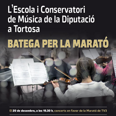 Concerts 'Batega per La Marató', Conservatori de Música de Tortosa 2022