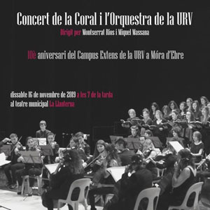 Concert de la Coral i l'Orquestra de la URV - Móra d'Ebre 2019