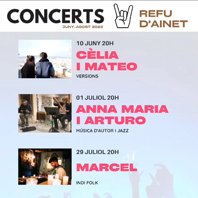 Concerts al Refu d'Ainet. Ainet de Besan, Alins, 2023