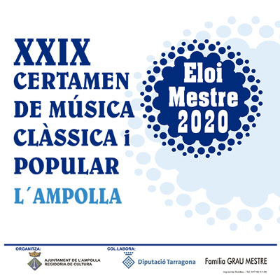 XXIX certamen de música clàssica i popular XXIX certamen de música clàssica i popular