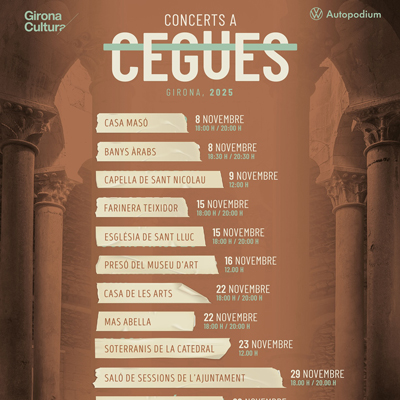Concerts a Cegues, Girona, 2025