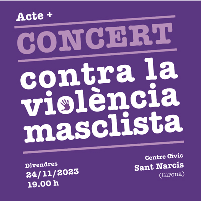 Concert contra la violència masclista a Girona, 25N, 2023