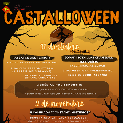 Castalloween a Constantí, Castanyada i Halloween, Constantí, 2024