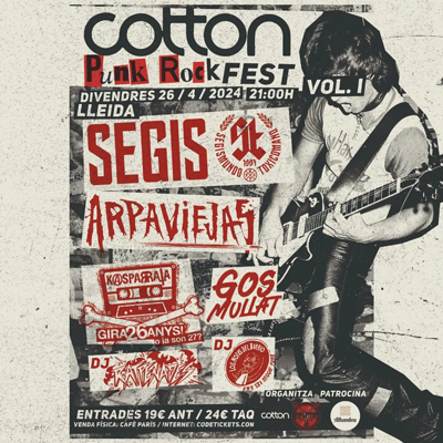 Cotton Punk Rock Fest, Cotton Club, Lleida, 2024