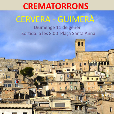 Caminada Crematorrons, Cervera, 2026