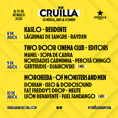 Festival Cruïlla, Barcelona, 2021