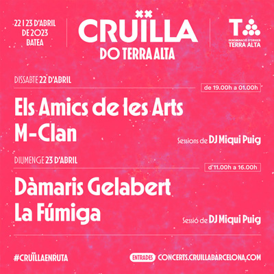 Festival Cruïlla DO Terra Alta, Batea, 2023