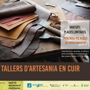 Taller d'artesania en cuir a Peramea, Baix Pallars, 2019