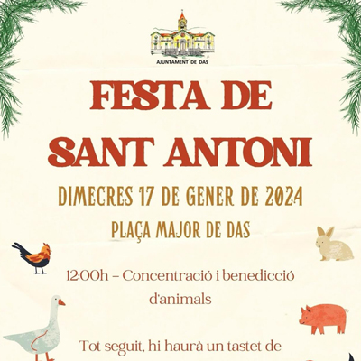 Festa de Sant Antoni de Das, Cerdanya, 2024