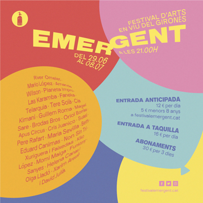 Festival Emergent, Sarrià de Ter, Fornells de la Selva, Cervià de Ter, Vilablareix, Sant Gregori, Madremanya, 2023