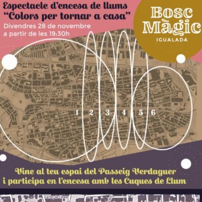 Espectacle d'encesa de llums 'Colors per tornar a casa', Colors per tornar a casa, Igualada, 2025