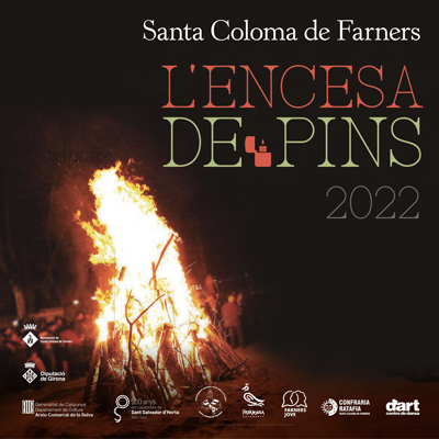 Festa de l'encesa de pins a Santa Coloma de Farners, 2022