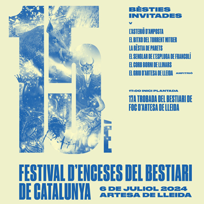 15è Festival d'Enceses del Bestiari de Catalunya, Artesa de Lleida, 2024