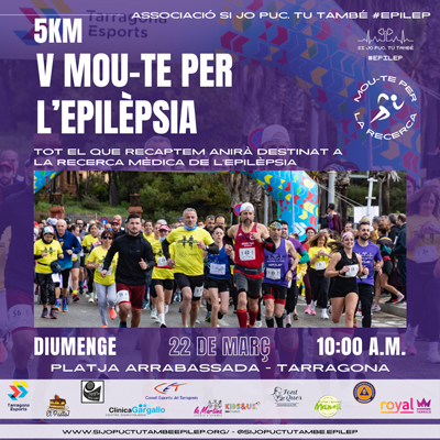 Mou-te per l'epilèpsia, Cursa solidària, Associació Si jo puc tu també, Tarragona, 2026