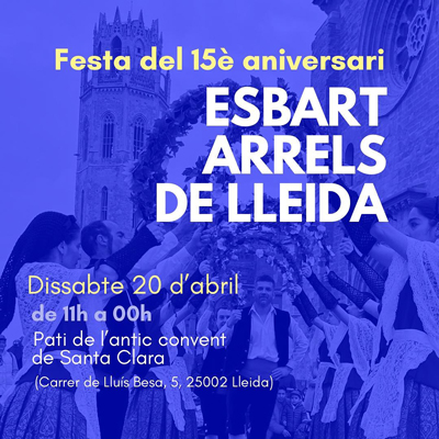 Festa del 15è aniversari de l'Esbart Arrels de Lleida, 2024