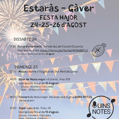 Festa Major d'Estaràs i Gàver, 2024