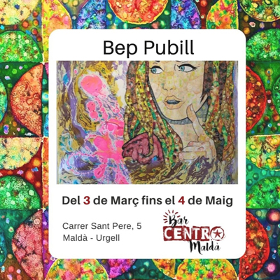 Exposició de Bep Pubill al Bar Centro, Maldà, 2025