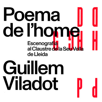 Escenografia 'Poema de l'home' de Guillem Viladot al Claustre de la Seu Vella, Lleida, 2022