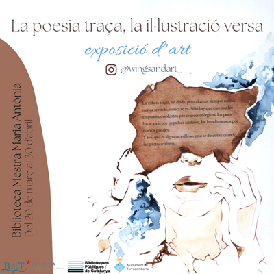 Exposició 'La poesia traça, la il·lustració versa', de Noa Mora