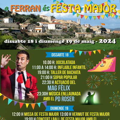Festa Major de Ferran, Estaràs, 2024