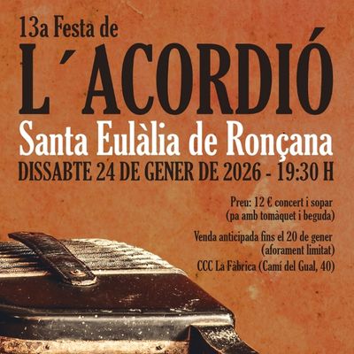 13a Festa de l'Acordió, Festa de l'Acordió, Santa Eulàlia de Ronçana, 2026