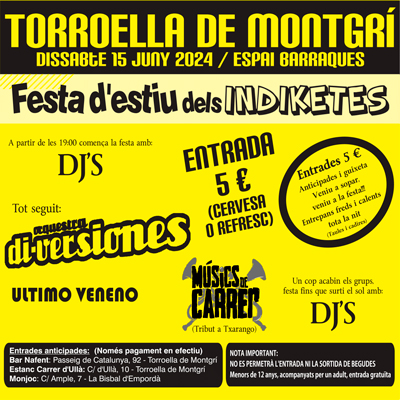 Festa dels Indiketes - Torroella de Montgrí 2024