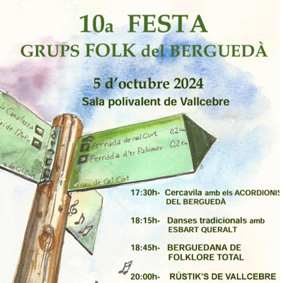 10a Festa de Grups Folk del Berguedà, Vallcebre, 2024