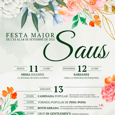 Festa Major - Saus 2025