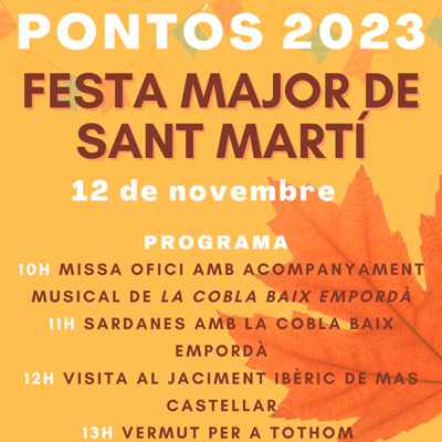 Festa Major de Sant Martí - Pontós 2023