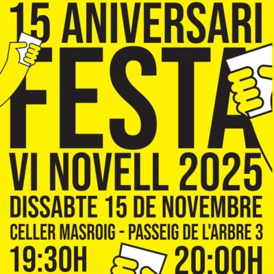 Festa del Vi Novell del Celler Masroig 2025