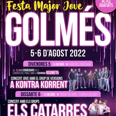Festa Major Jove de Golmés, 2022