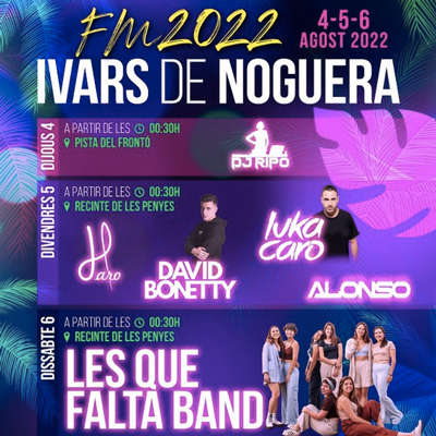 Festa Jove d'Ivars de Noguera, 2022