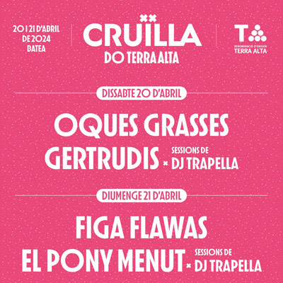 Festival Cruïlla DO Terra Alta 2024