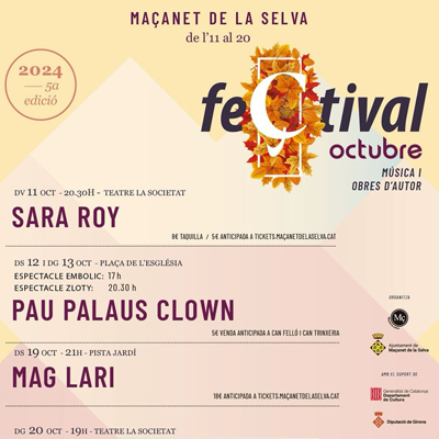 Feçtival Octubre, Maçanet de la Selva, 2024