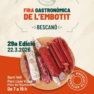 29a Fira Gastronòmica de l'embotit de Bescanó, Fira Gastronòmica de l'embotit de Bescanó, Fira Gastronòmica de l'embotit de Bescanó 2026, 2026, Bescanó