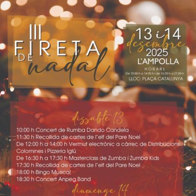 Fira de Nadal de l'Ampolla 2025, Fira de Nadal de l'Ampolla, 2025, L'Ampolla