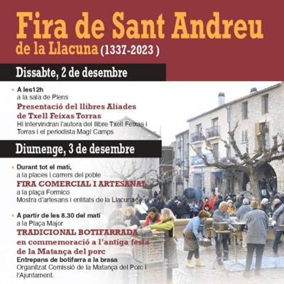 Fira de Sant Andreu de La Llacuna 2023
