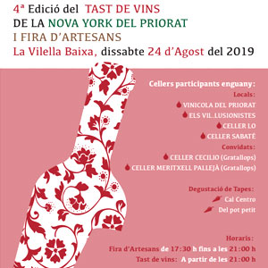 4rt Tast de Vins de la Nova York del Priorat i 1a Fira d’Artesans a la Vilella Baixa, 2019